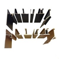 Manufacturer Customized Wallboard / Decorative Strip / Card Strip Kick Line Aluminum Profile