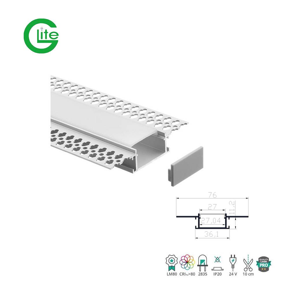 Quality Hanging Linear Light Aluminium Extrusion Plastic Decorated Aterproof Pvc Profile For Led Strip Wall Aluminum Channel